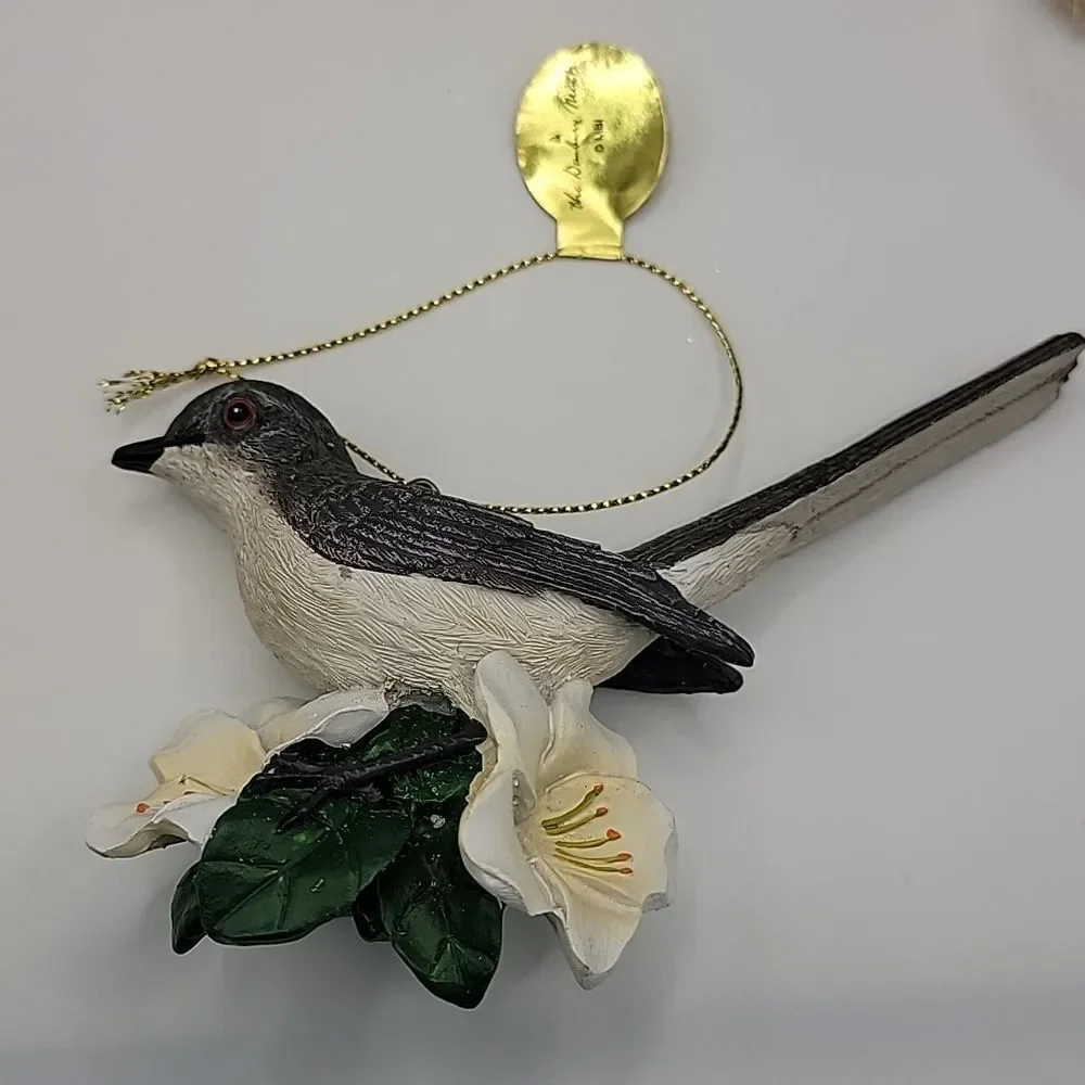 Danbury Mint Christmas Songbird Ornament Mockingbird Retired